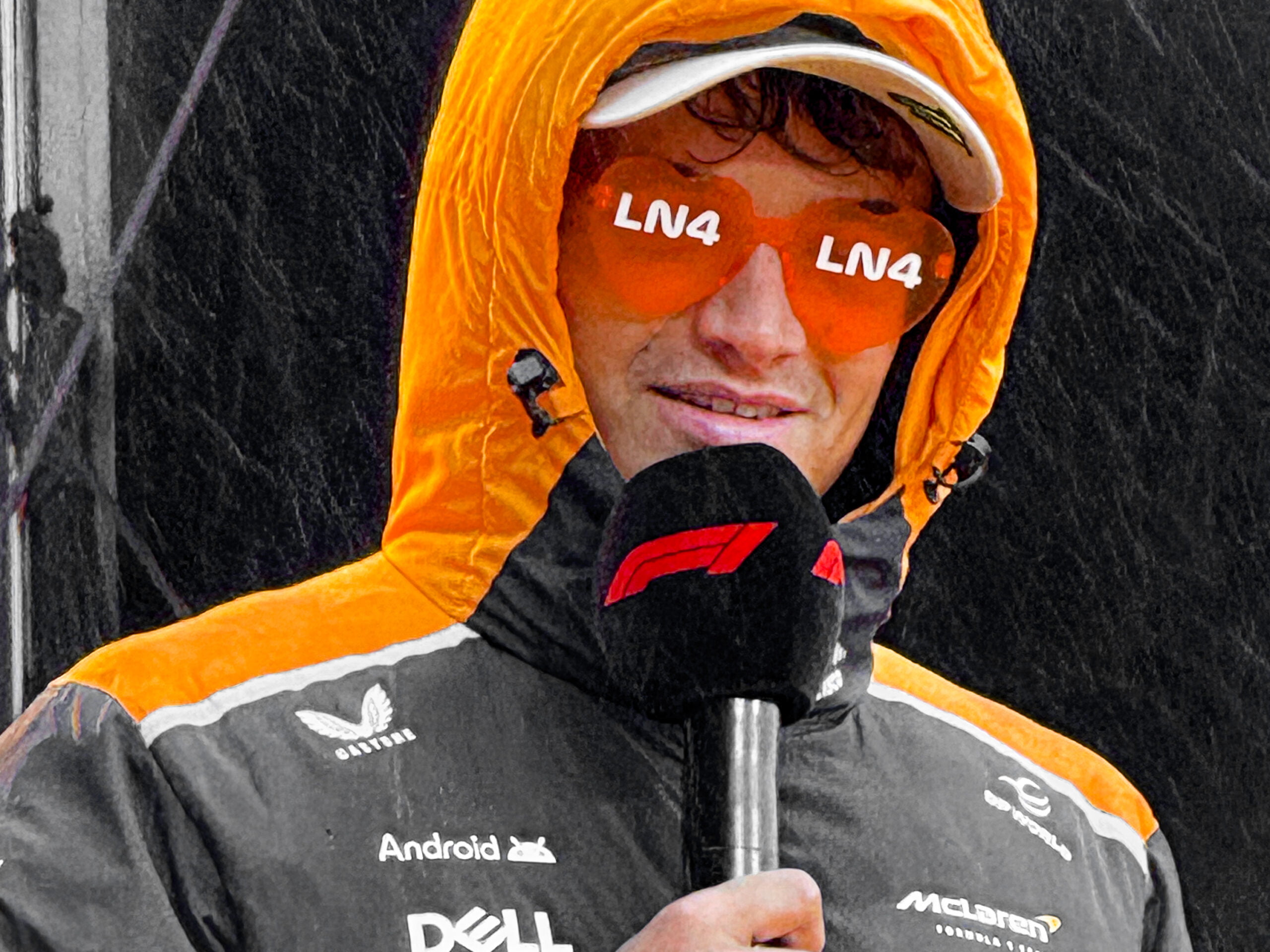 Dutch GP 2024 Lando Norris op het podium in de Fanzone